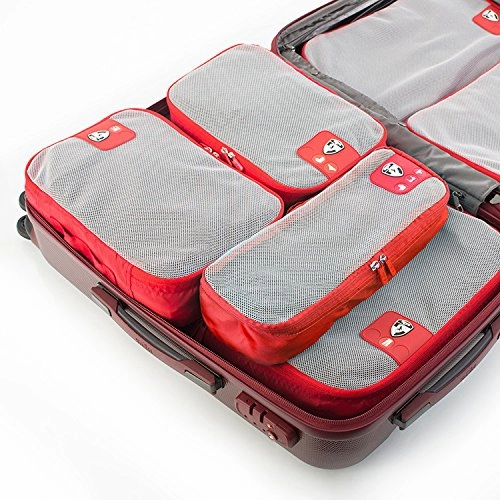 Heys PackID 3pc Slim Packing Cube Set Blue
