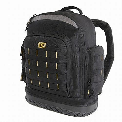 Highland Tactical Men'S Task Tool Molle Webbing Backpack, Black, One Size