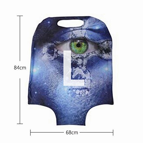 Hugs Idea 26/28/30 Inch Giraffe Print Suitcase Protector Elastic Travel Luggage Cover