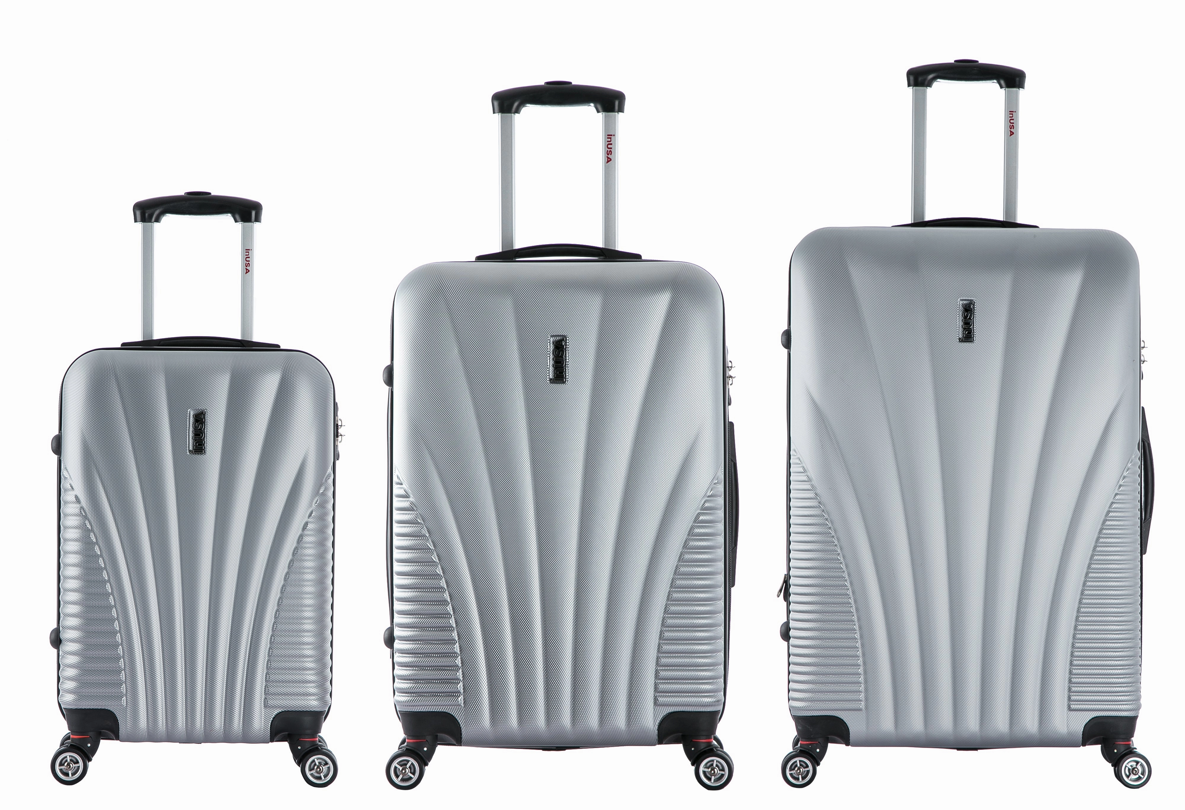 inUSA Chicago 3 Piece Set (20"/24"/28") 4-Wheel Luggage Sets