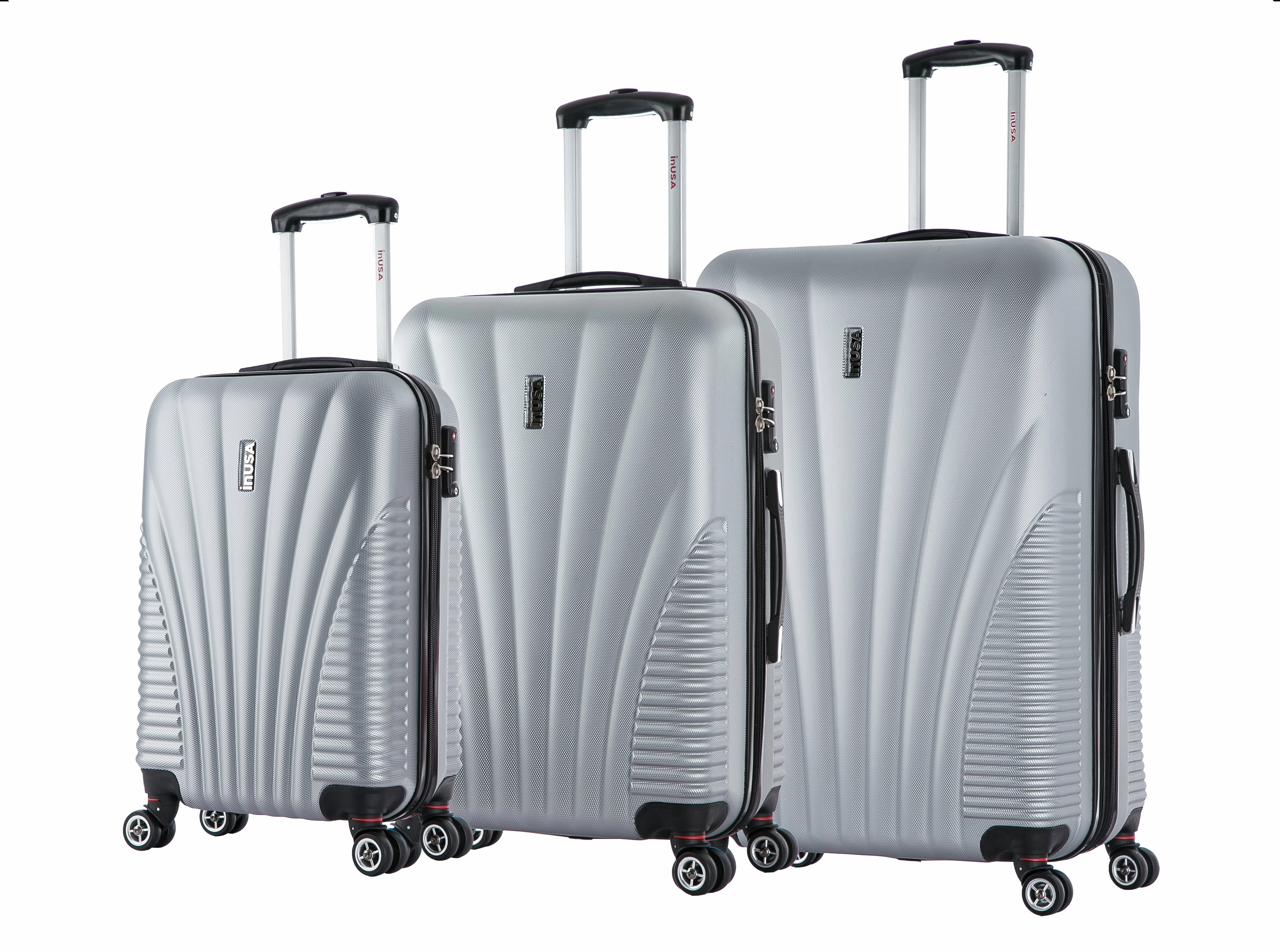 inUSA Chicago 3 Piece Set (20"/24"/28") 4-Wheel Luggage Sets