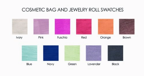 Ivy Lane Design Gift, Jewelry Roll, Green