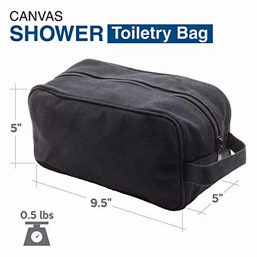 Jeep Wrangler Cat Dog Paw Prints Canvas Shower Kit Travel Toiletry Bag Case in Black & White