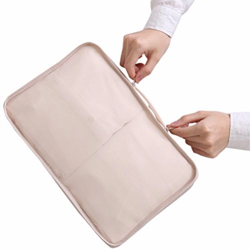 JJ POWER Lightweight Travel Packing Cubes Multi function, Durable 6 Piece (Cream)