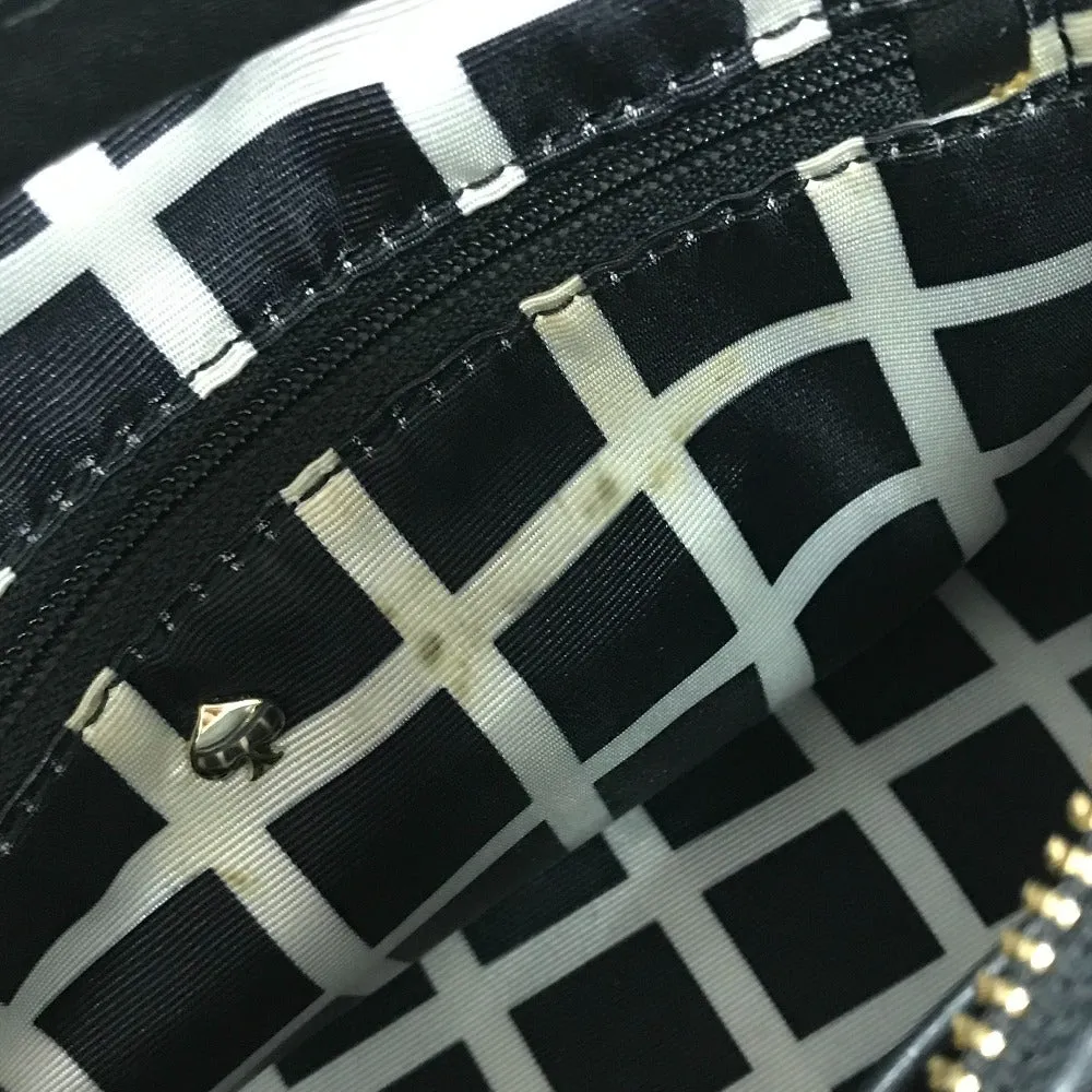 Kate Spade Handbag PXRU6082 leather Gray typex black Shoulder Crossbody Po Plat Street Women Used