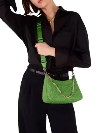 Kate Spade New York Spade Flower Quilted Nylon Convertible Crossbody