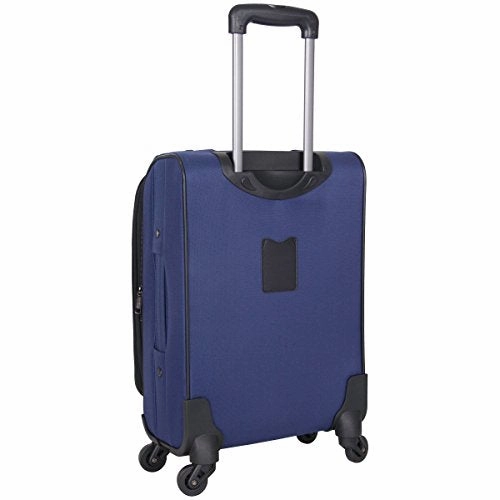 Kenneth Cole Reaction Going Places 20" 600d Polyester Expandable 4-Wheel Spinner Carry-on Luggage, Navy