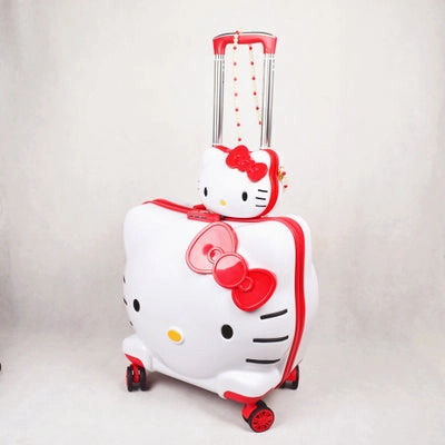 Kids Hello Kitty Suitcase Bag,Children'S Cartoon Rolling Luggage,Girls Travel Box,Boys Trolley