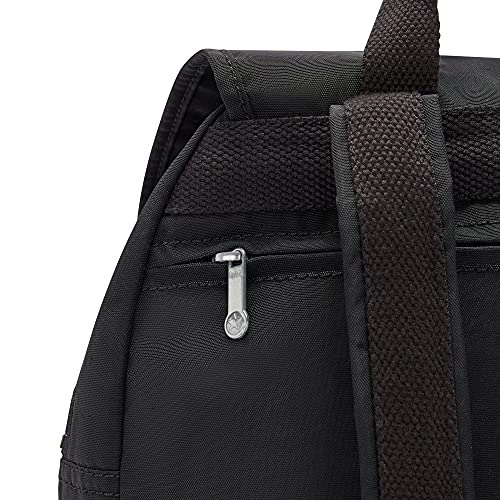 Kipling Women's City Pack Medium Backpack, Black Noir, 10.5"L x 14.5"H x 6.75"D
