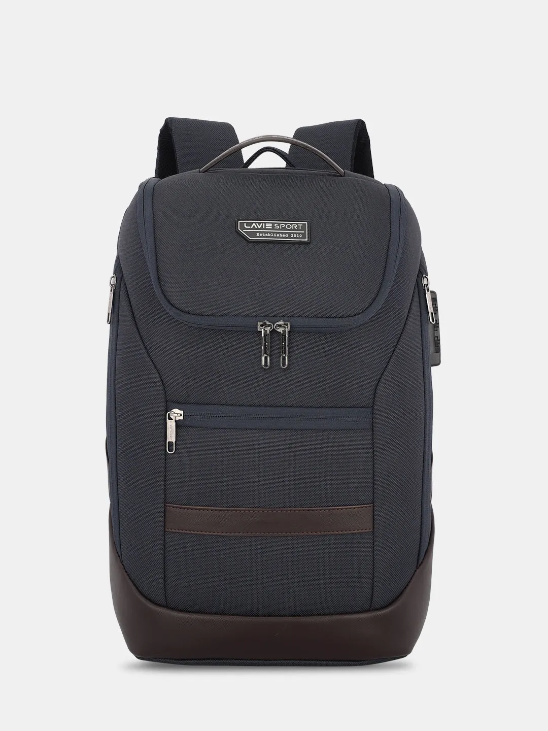 Lavie Sport Emperor 24L Anti-theft & Laptop Backpack For Men & Women - Navy Brown