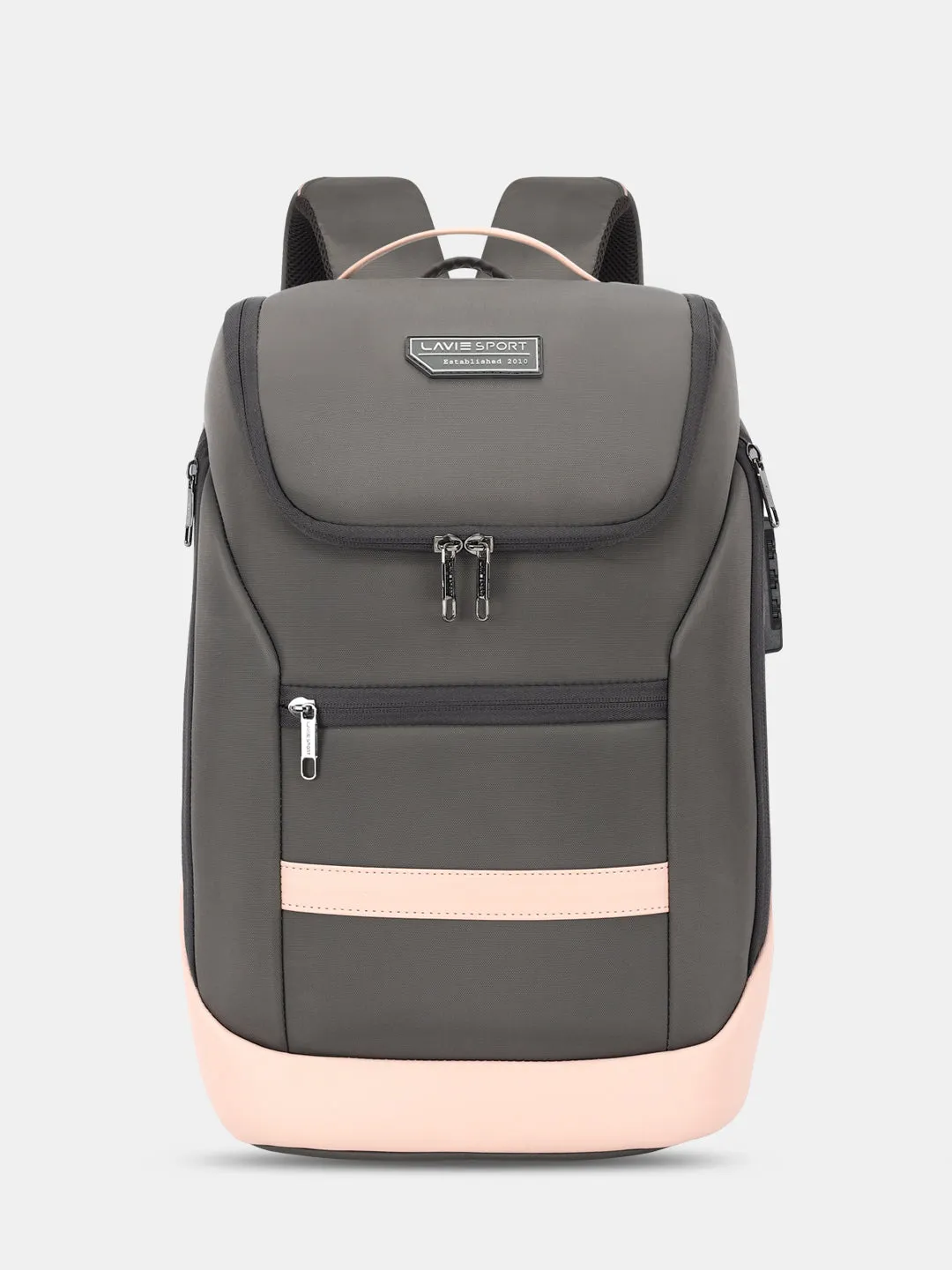 Lavie Sport Emperor 24L Anti-theft & Laptop Backpack For Men & Women - Navy Brown