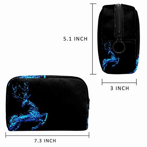 LEVEIS Starlight Deer Makeup Bag Cosmetic Bags Toiletry Travel Organizer for Women, Portable Storage Organzier for Cosmetics, Make Up Tools, Toiletries