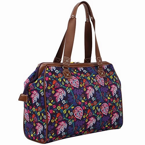 Lily Bloom Luggage Set 4 Piece Suitcase Collection With Spinner Wheels For Woman (Rake It In Black)