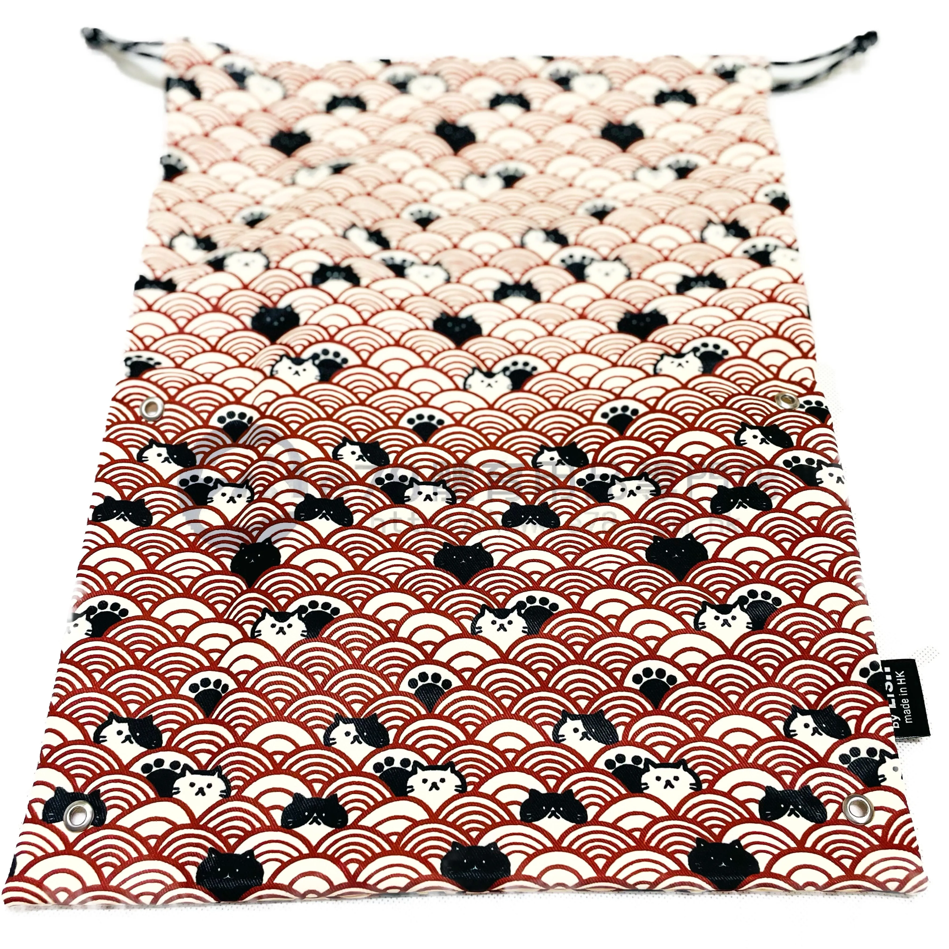 Lis..Handmade Water Resistant shoes bag (Fluffy Neko 107)