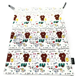 Lis..Handmade Water Resistant shoes bag (line friends 118)