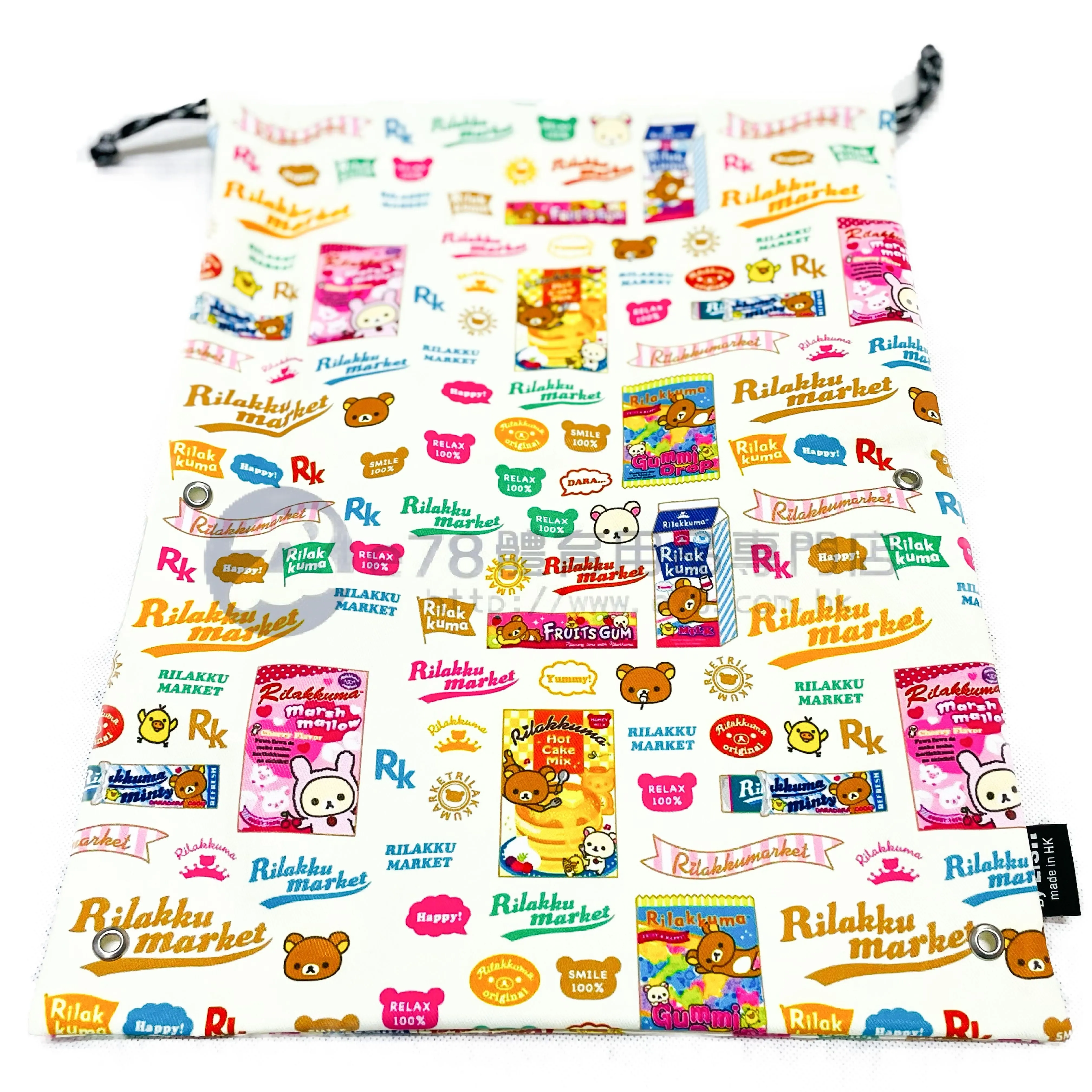 Lis..Handmade Water Resistant shoes bag (rilakkuma 146)