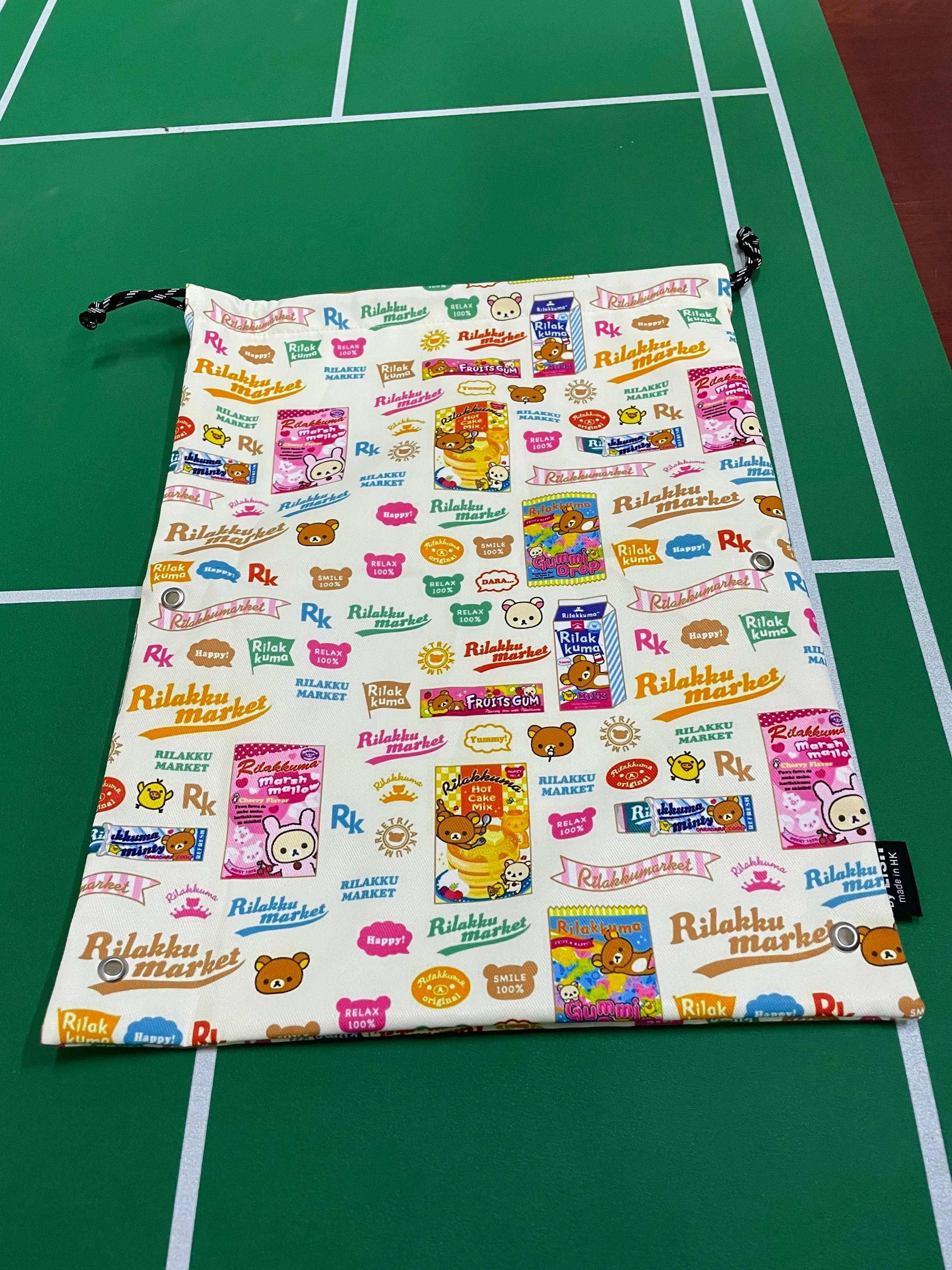 Lis..Handmade Water Resistant shoes bag (rilakkuma 146)