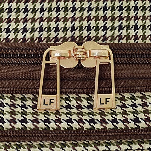 London Fog Cambridge Ii 15" 8 Wheel Under Seat Bag, Olive Houndstooth