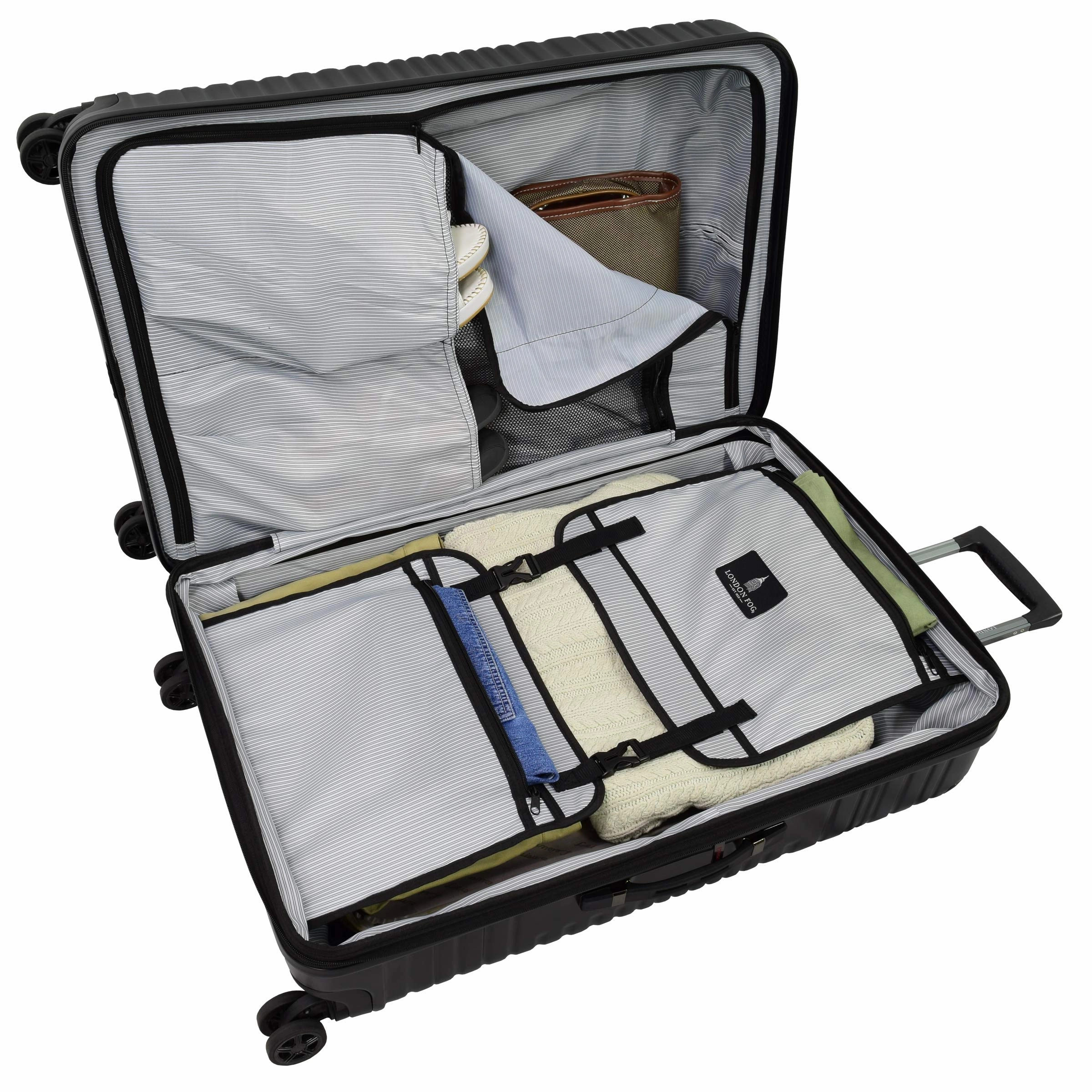 London Fog Huntington 3 Piece Set (20"/24"/28") 4-Wheel Luggage Sets