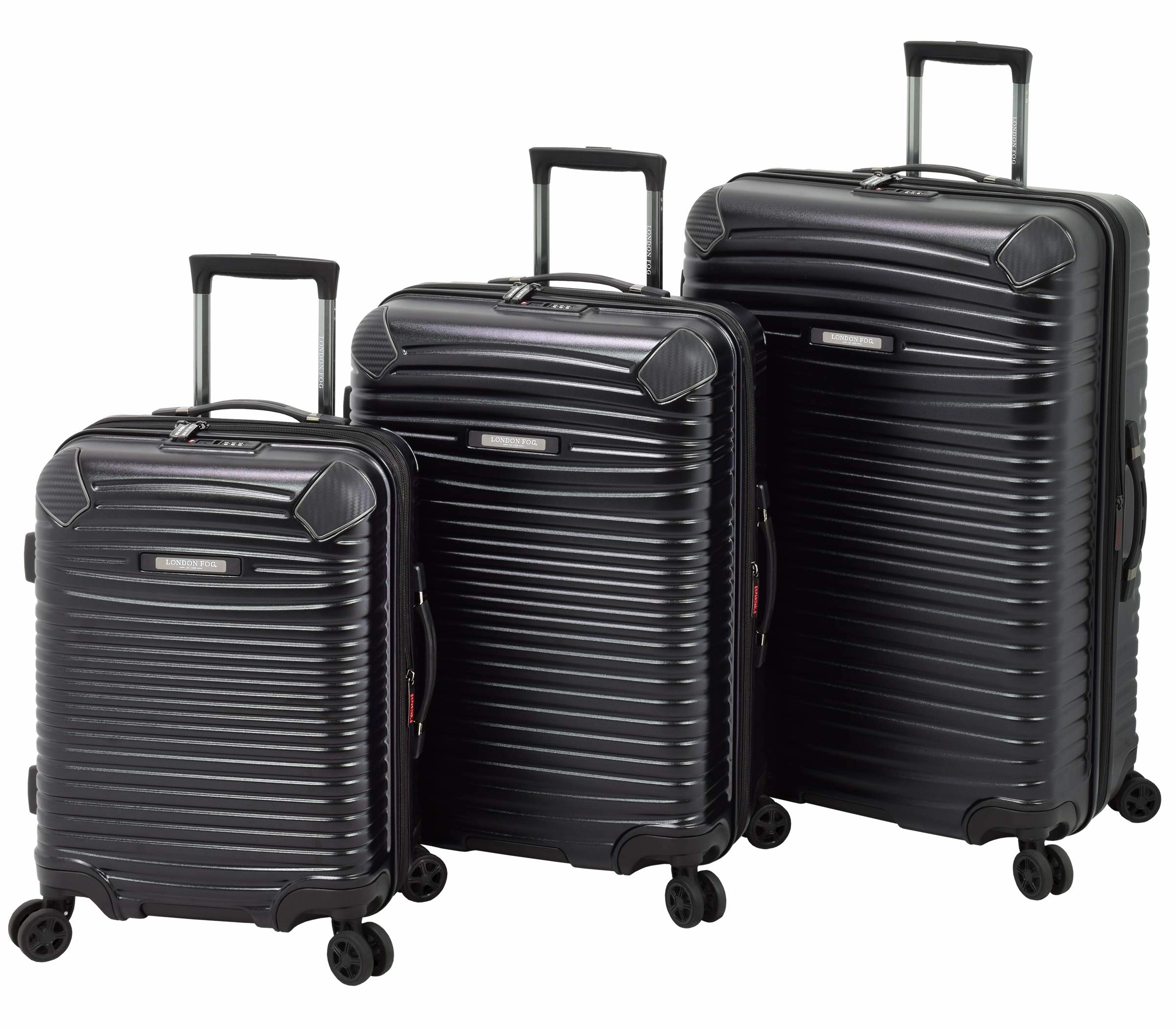 London Fog Huntington 3 Piece Set (20"/24"/28") 4-Wheel Luggage Sets