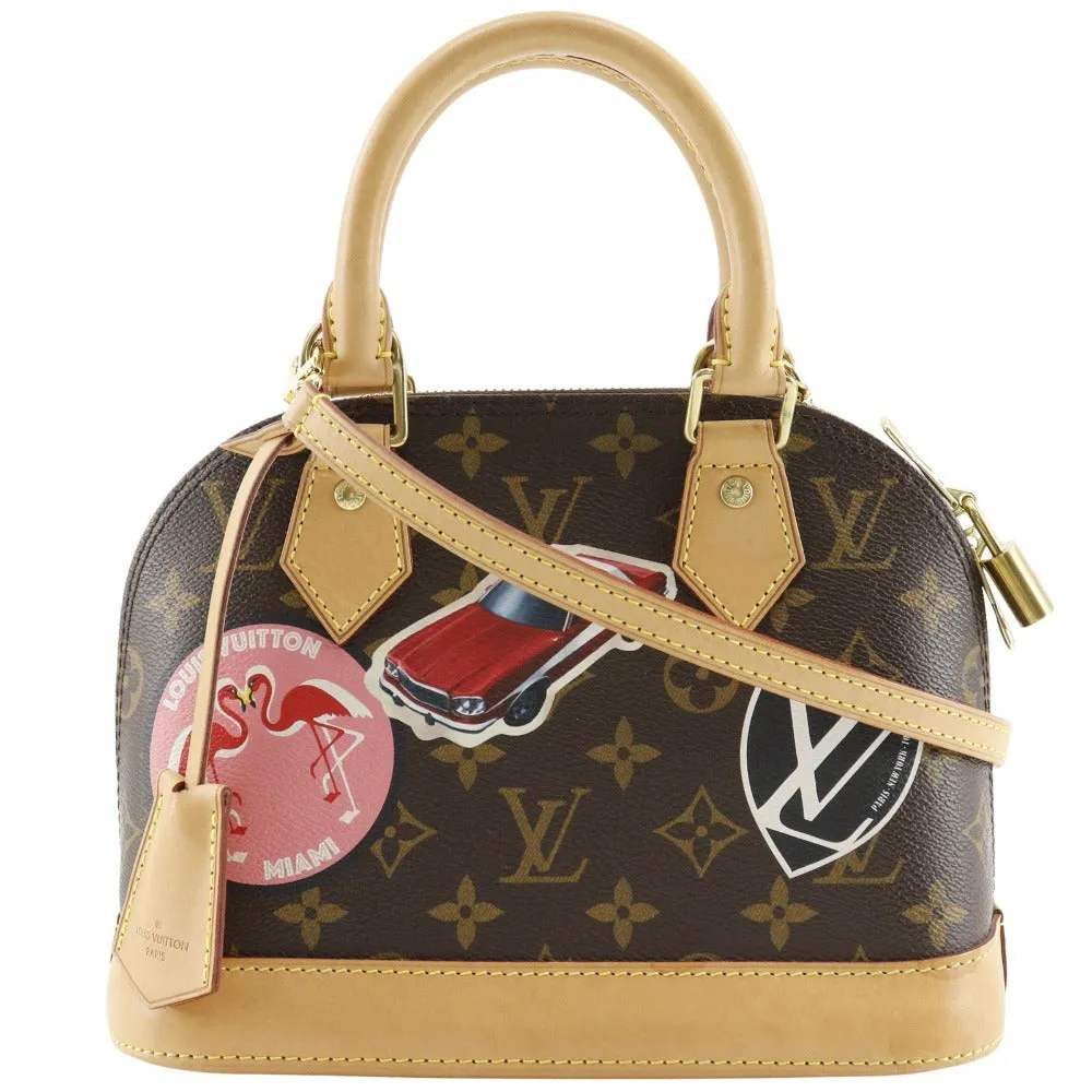 LOUIS VUITTON Handbag M43230 Monogram canvas Brown 2WAYShoulder Alma BB World Tour