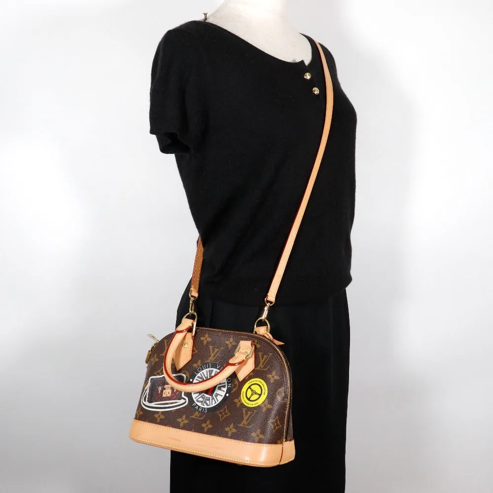 LOUIS VUITTON Handbag M43230 Monogram canvas Brown 2WAYShoulder Alma BB World Tour