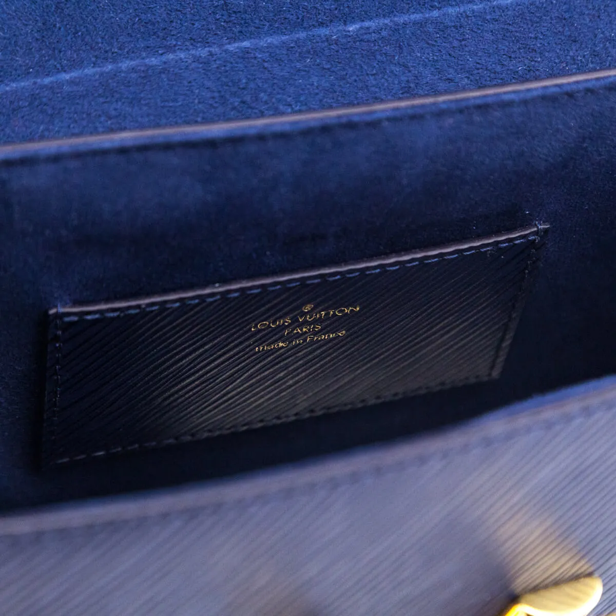 Louis Vuitton Indigo Epi Twist MM Shoulder Bag