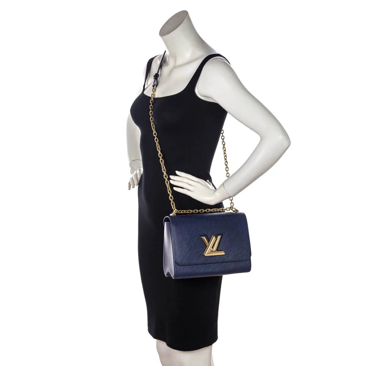 Louis Vuitton Indigo Epi Twist MM Shoulder Bag