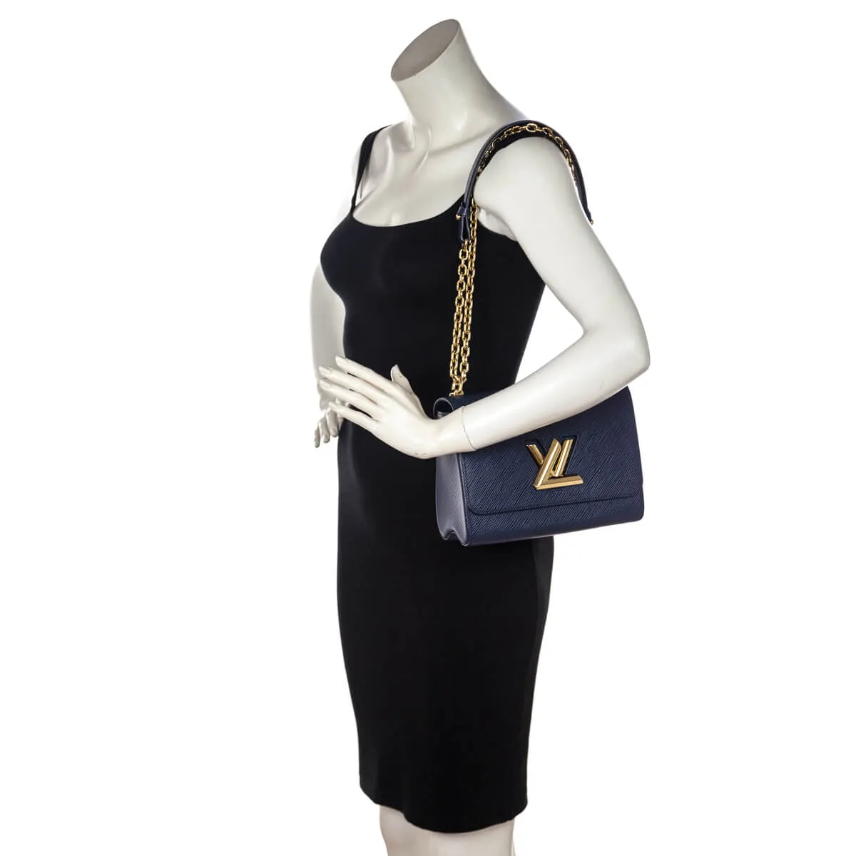 Louis Vuitton Indigo Epi Twist MM Shoulder Bag