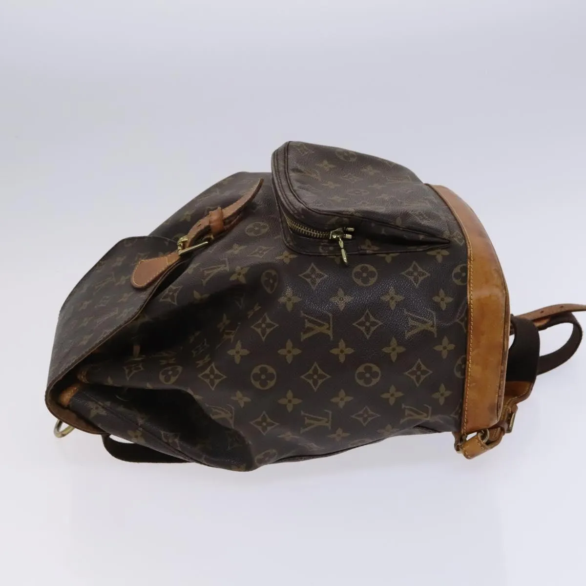 Louis Vuitton Montsouris Gm Canvas Backpack Bag (Pre-Owned)