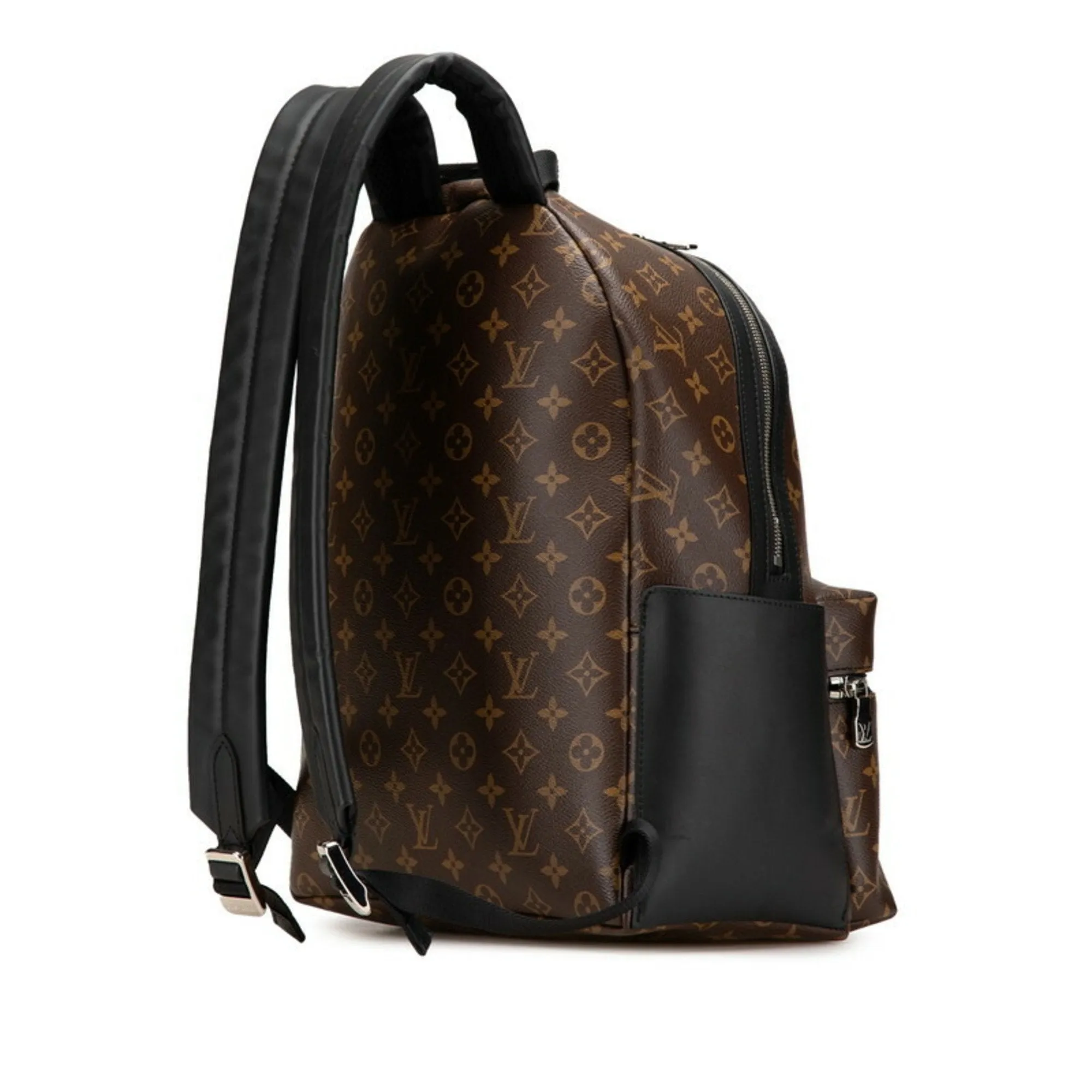 Louis Vuitton Noir Pvc Leather Backpack (Pre-Owned)