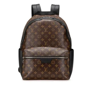 Louis Vuitton Noir Pvc Leather Backpack (Pre-Owned)