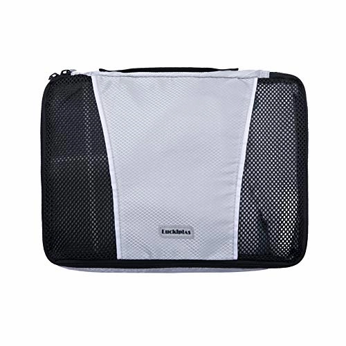 LUCKIPLUS 3-Pcs Packing Cubes Travel Compression Luggage Packing Organizer Set Multi-Functional