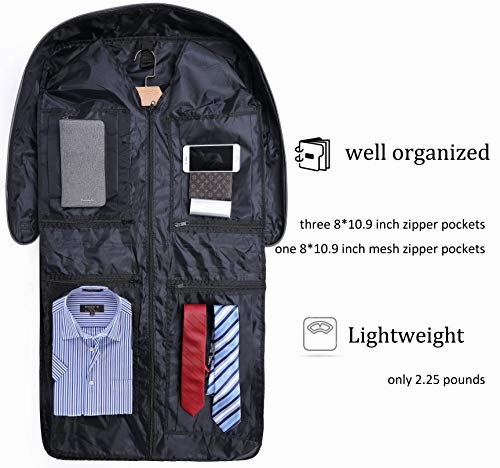 Magictodoor Anti-Gravity Carry On Garment Bag for Travel & Business 42" w/Anti-theft Tsa Lock