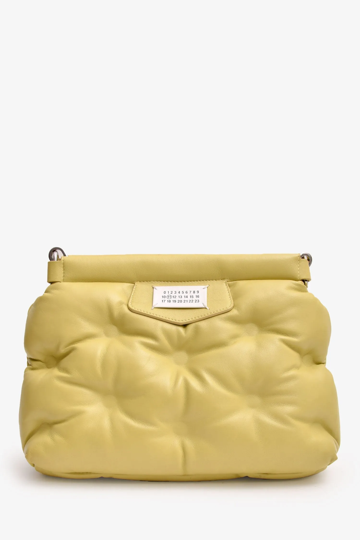 Maison Margiela Green Leather \'Glam Slam\' Quilted Shoulder Bag
