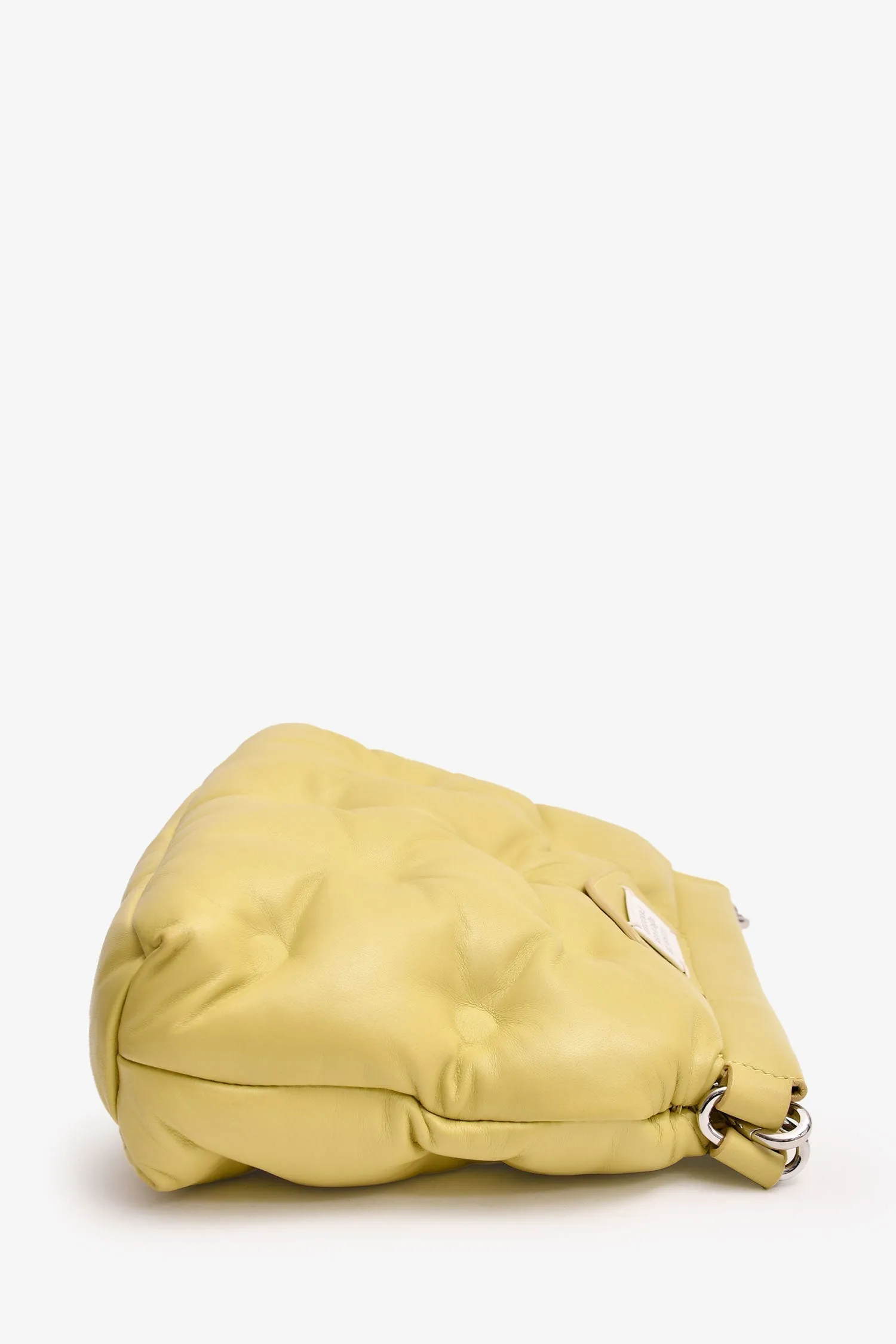 Maison Margiela Green Leather \'Glam Slam\' Quilted Shoulder Bag