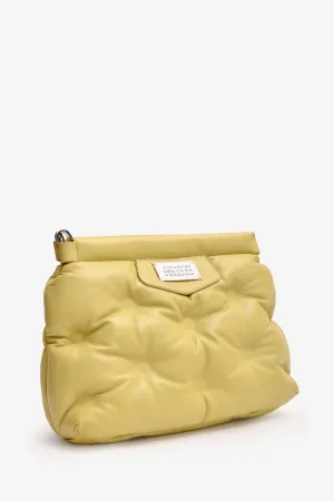 Maison Margiela Green Leather \'Glam Slam\' Quilted Shoulder Bag