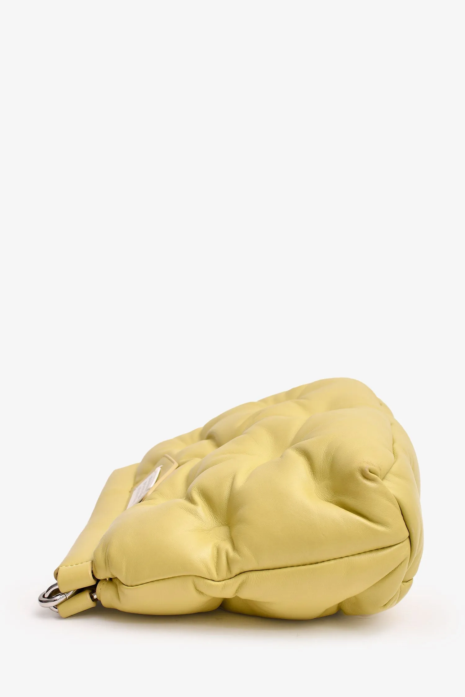 Maison Margiela Green Leather \'Glam Slam\' Quilted Shoulder Bag