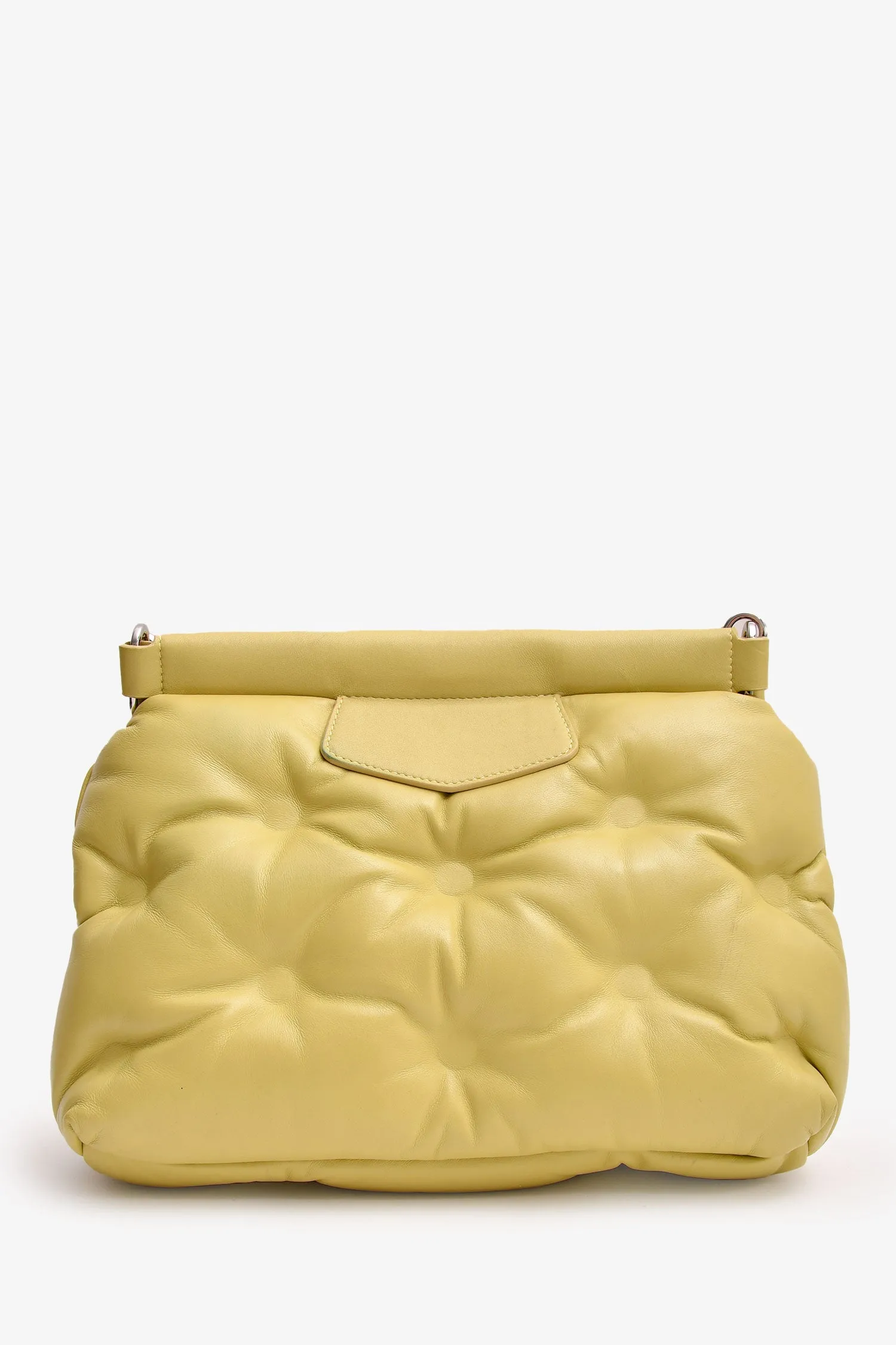 Maison Margiela Green Leather \'Glam Slam\' Quilted Shoulder Bag