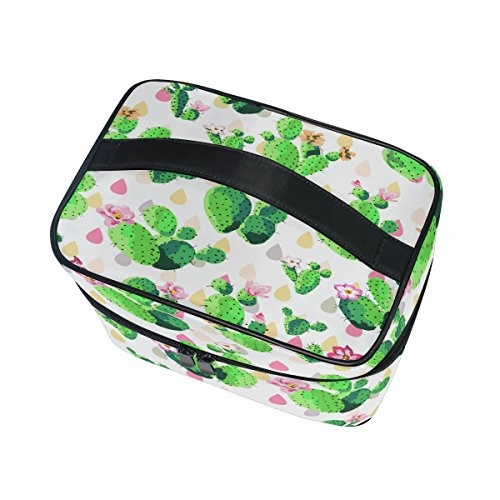 Makeup Bag Fresh Cactus Travel Cosmetic Bags Organizer Train Case Toiletry Make Up Pouch