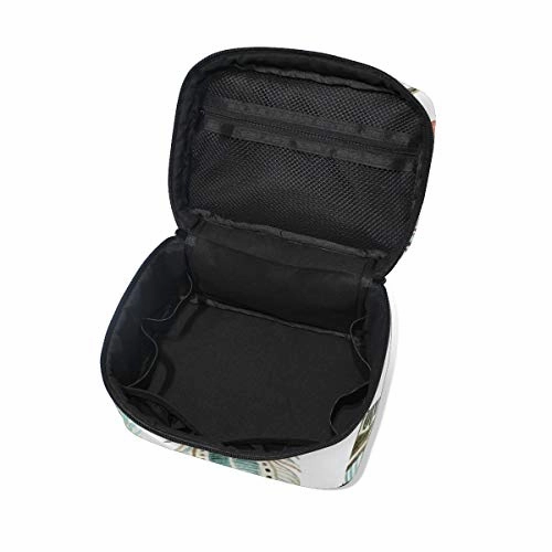 Makeup Organizer Aztec Tribal Feathers Womens Zip Toiletry Bag Large Case Cosmetic Bags