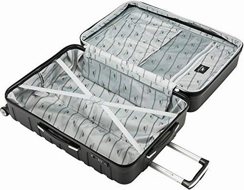 Mancini Leather Goods San Marino 3 Piece Lightweight Hardside Spinner Luggage