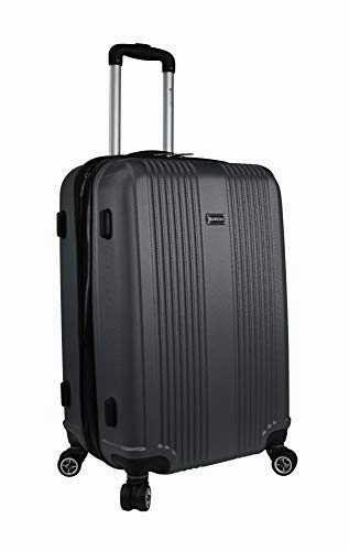 Mancini Leather Goods Santa Barbara 2 Piece Expandable Spinner Luggage Set (20  