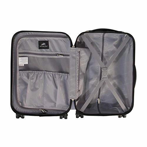 Mancini Leather Goods Santa Barbara 2 Piece Expandable Spinner Luggage Set (20  