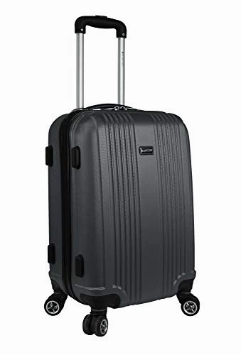 Mancini Leather Goods Santa Barbara 2 Piece Expandable Spinner Luggage Set (20  