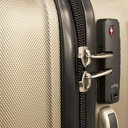 Mancini Leather Goods Santa Barbara 2 Piece Expandable Spinner Luggage Set (20  