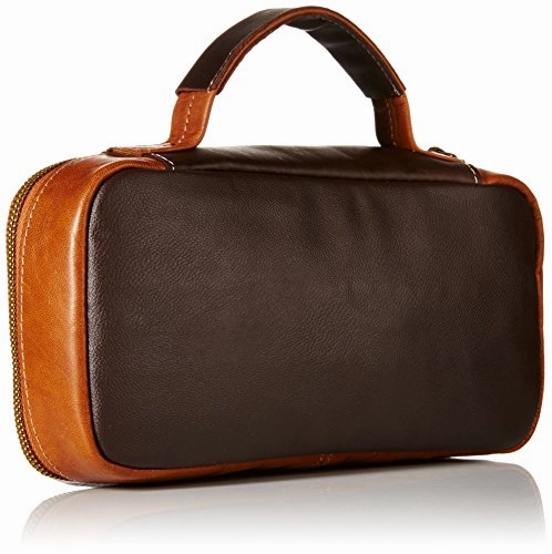 Marc New York Men'S Genuine Leather Express Travel Kit, Brown/Cognac, One Size