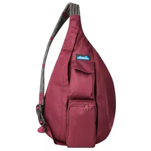 Men's Rope Sling Bag In Dark Cherry