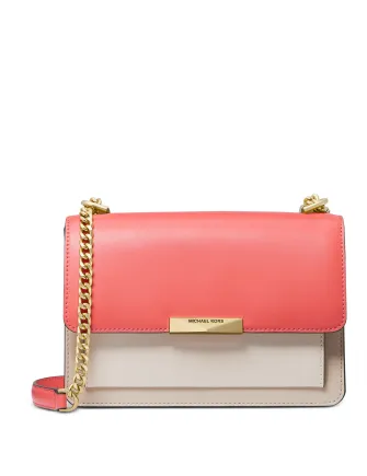 Michael Michael Kors Jade Large Gusset Leather Shoulder Bag