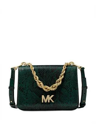 Michael Michael Kors Mott Python Chain Shoulder Bag
